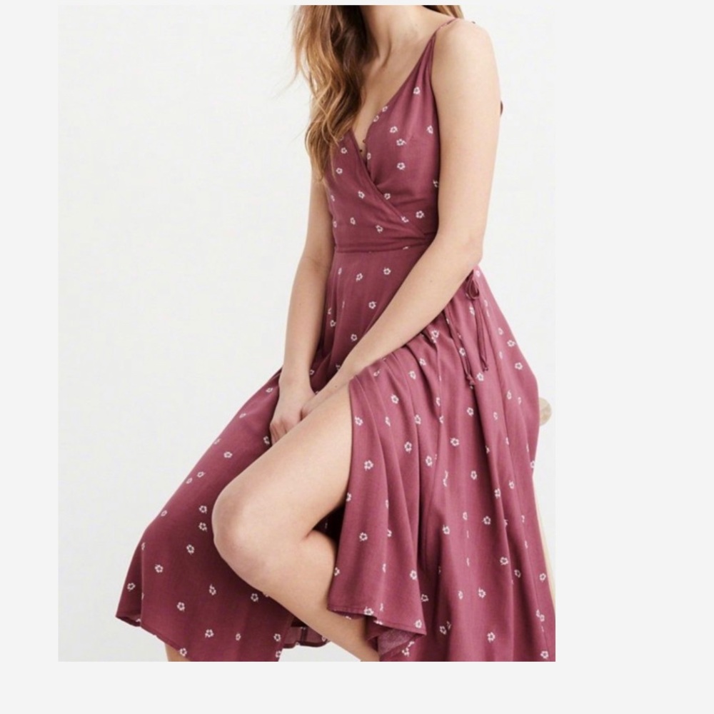 ANF wrap midi dress